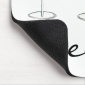 応援!マルガリータマンハッタンコスモカクテルグラス マウスパッド (コーナー)