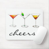 応援!マルガリータマンハッタンコスモカクテルグラス マウスパッド (マウス)