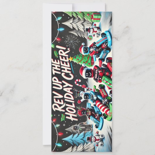 応援!レーシングクールクリスマスカード シーズンカード (正面)