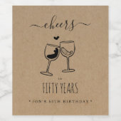 応援-ワインの誕生日/記念パーティー ワインラベル (シングルラベル)