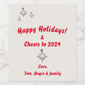 応援!ワインパーソナライズされたボトルラベル ワインラベル (シングルラベル)