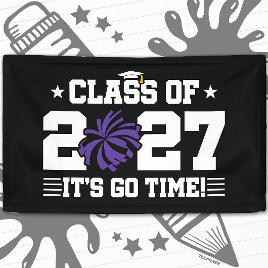 応援 卒業 ポンポン シニア 2027 横断幕