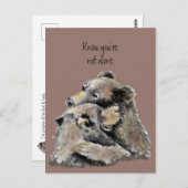 応援・回復, がん, 喪失 ハグ ポストカード (正面/裏面)