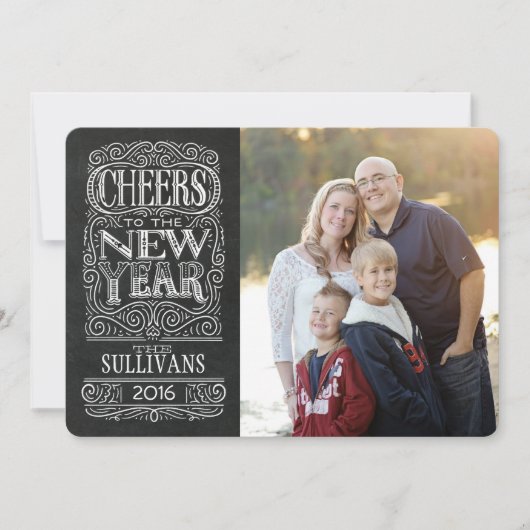 応援!年末年始のフォトカード シーズンカード (正面)