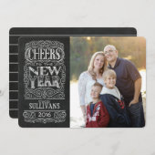 応援!年末年始のフォトカード シーズンカード (正面/裏面)