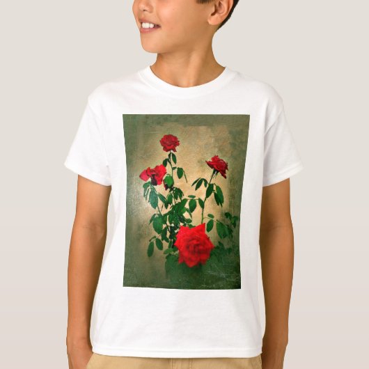 応援，愛のバラ_ Tシャツ (正面)