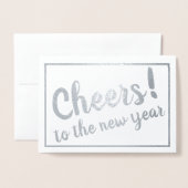 応援! 新年に! 箔カード (封筒付き正面)