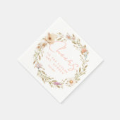 応援、未来のミセスに!ぼほ花 スタンダードカクテルナプキン (角)