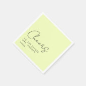 応援、未来のミセスに！モダンミニマル スタンダードカクテルナプキン (角)