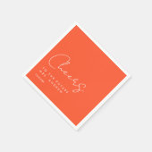 応援、未来のミセスに!モダンミニマル スタンダードカクテルナプキン (角)