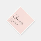 応援、未来のミセスに!モダンミニマル スタンダードカクテルナプキン (角)