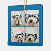 応援!独自のInstagramホリデーコラージュを作成 セラミックオーナメント (左)