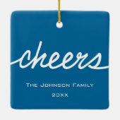 応援!独自のInstagramホリデーコラージュを作成 セラミックオーナメント (裏面)