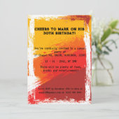 応援（男性） 招待状 (スタンド正面)