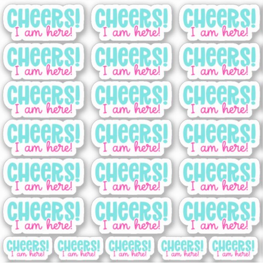 応援!私はここにいる！ビニールシール シール (正面)