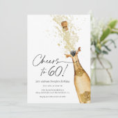 応援～第60誕生日招待状 招待状 (スタンド正面)