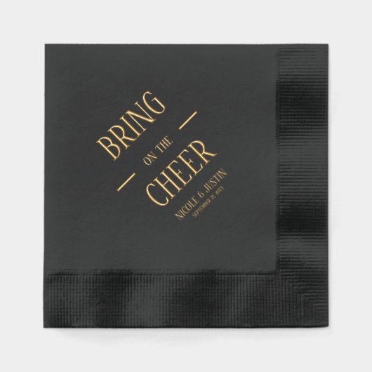 応援 箔ナプキン (正面)