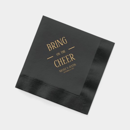 応援 箔ナプキン (左)