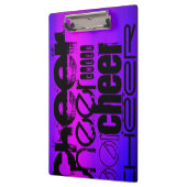 応援;紫鮮やか色ブルーおよびマゼンタ クリップボード (左)