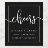 応援 |結婚式の引き出物ワインラベル ワインラベル (シングルラベル)