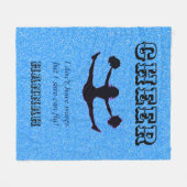 応援「翼はないけど飛べるよ！」 フリースブランケット (正面(横))