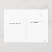 応援 |装飾文字ハッピーニューイヤー写真 シーズンポストカード (裏面)