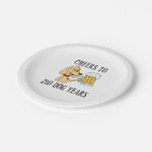 応援~210犬年30歳誕生日紙プレート ペーパープレート (アングル)