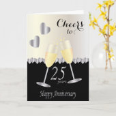 応援~25周年 | DIY文字 カード (黄色い花)