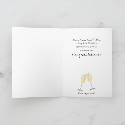 応援～25周年 | DIY文字 カード (内部)