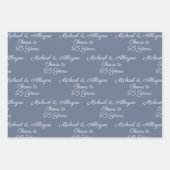 応援～25年黒白25周年記念 ラッピングペーパーシート (正面3)