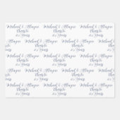 応援～25年黒白25周年記念 ラッピングペーパーシート (正面2)