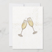 応援!3枚の写真年始カード 招待状 (裏面)