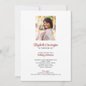 応援～30年カクテルドリンク誕生日 招待状 (裏面)