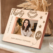 応援～30年ハッピーバースデー レーザー彫刻フレーム