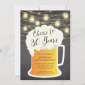 応援～30年誕生日招待状 招待状 (正面)