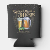 応援～30年 |パーソナライズされたヴィンテージ 缶クーラー (裏面)