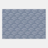 応援~30歳の黒白30歳の誕生日 ラッピングペーパーシート (正面3)