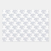 応援~30歳の黒白30歳の誕生日 ラッピングペーパーシート (正面2)