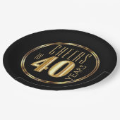 応援～40年 ペーパープレート (アングル)