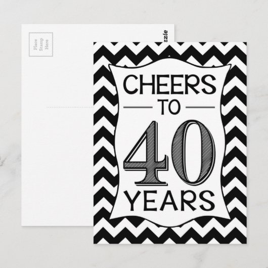 応援～40年 ポストカード (正面/裏面)