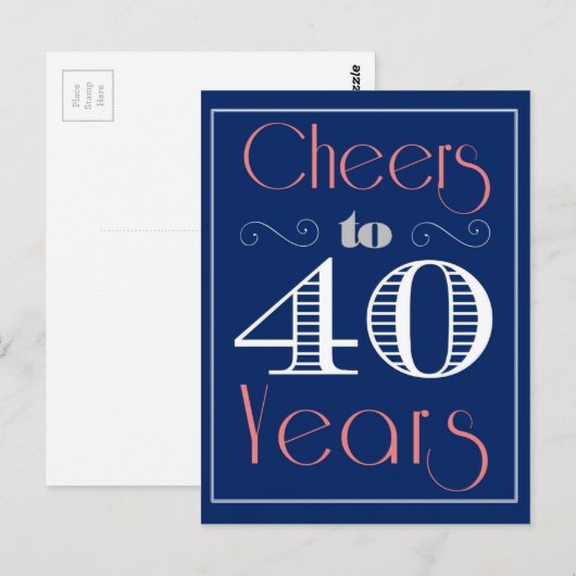 応援～40年 ポストカード (正面/裏面)