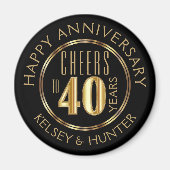 応援～40年 マグネット (正面)