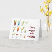 応援**40歳** カード (黄色い花)