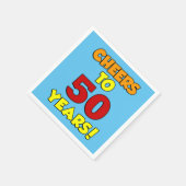 応援～50年のカラフルパーティー スタンダードカクテルナプキン (角)