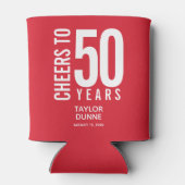 応援~50年レッド誕生日 缶クーラー (裏面)