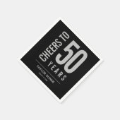 応援～50年誕生祝い スタンダードカクテルナプキン (角)