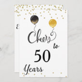 応援～50年 招待状 (正面/裏面)