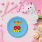 応援～60年のカラフルパーティー ペーパープレート (パーティー)