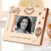 応援~60年ハッピーバースデー レーザー彫刻フレーム