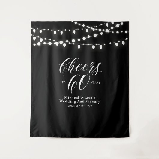 応援~60年黒白60周年記念 タペストリー (正面)